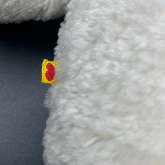 Build A Bear White / Cream Teddy Bear Brown Nose & Eyes 15" 2013 - Picture 7 of 12